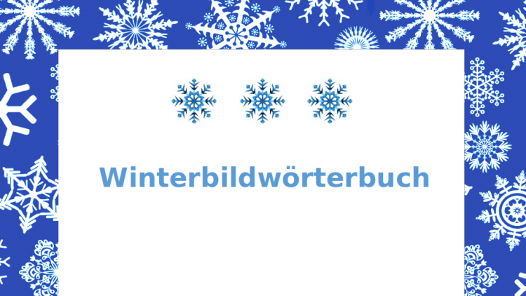 Sprawozdanie – Winterbildwörterbuch – Zimowy konkurs obrazkowy