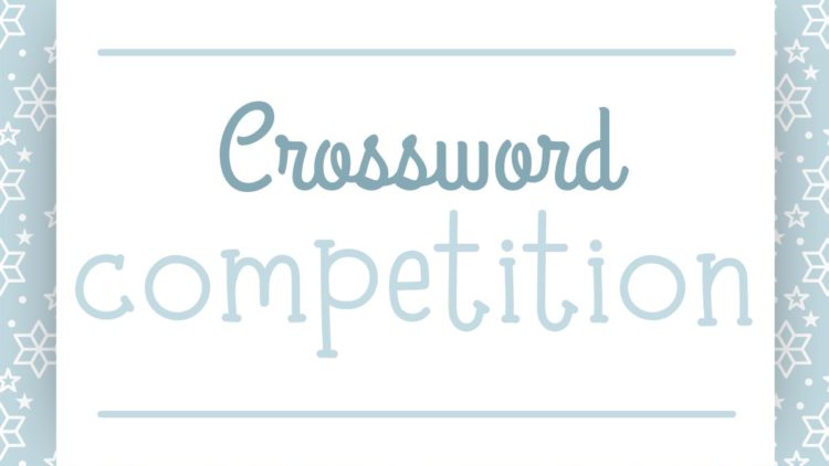 Welcome to our crossword competition!