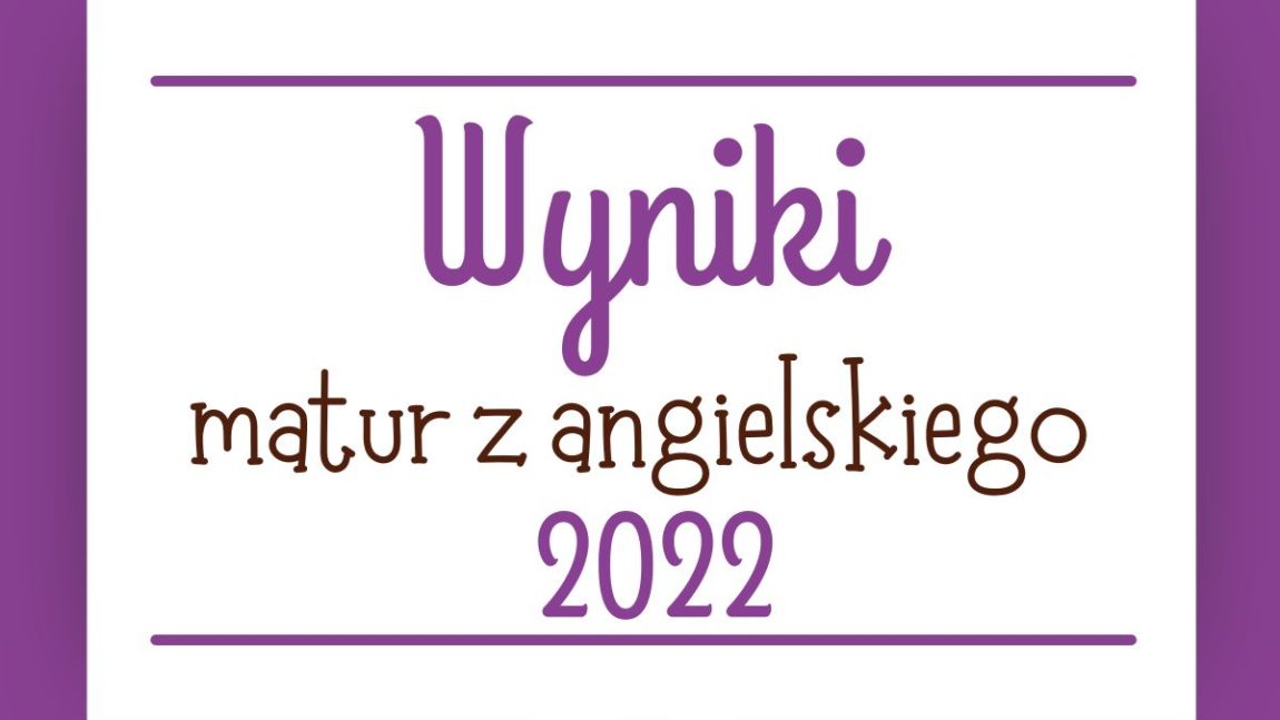 Wyniki matur z angielskiego 2022